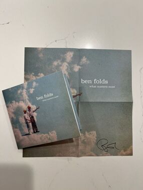 Ben Folds **What Matters Most *BRAND NEW CD SIGNED AUTOGRAPHED